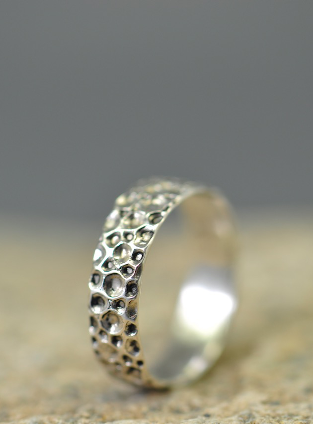 Ocean Ring - str 51s - sterlingsølv - Håndlavede smykker - Fingerringe